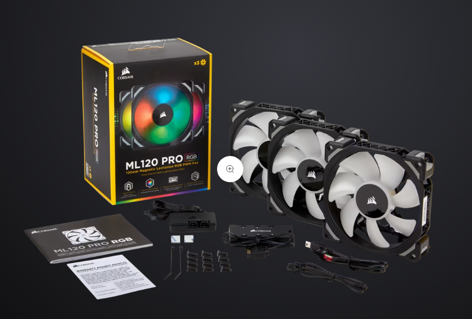 커세어 ML120 RGB PRO 판매합니다 3팬x3개 + 커세어링크